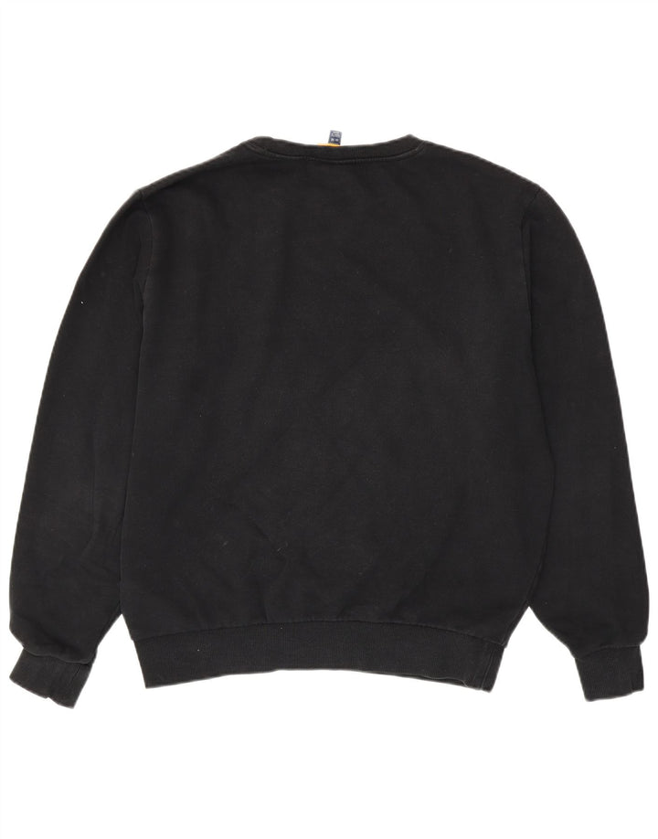 Ellesse Ženski preveliki džemper UK 14 Veliki crni pamuk