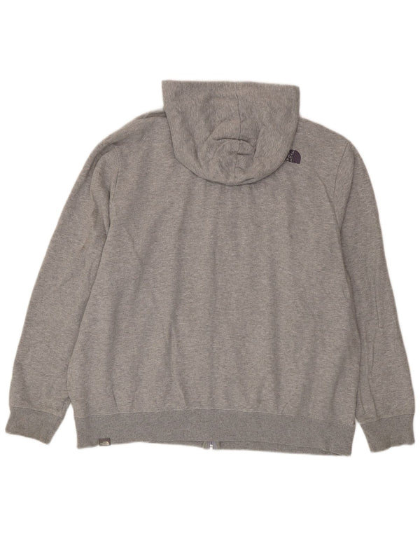 The North Face muški pulover s kapuljačom s patentnim zatvaračem 2XL sivi pamuk