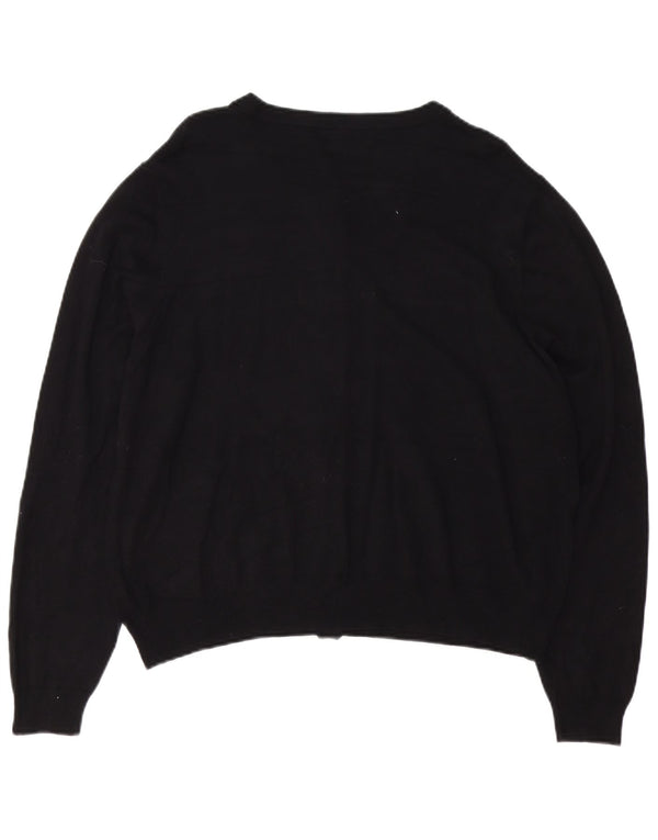 Marks & Spencer ženski kardigan pulover UK 22 3XL crna viskoza