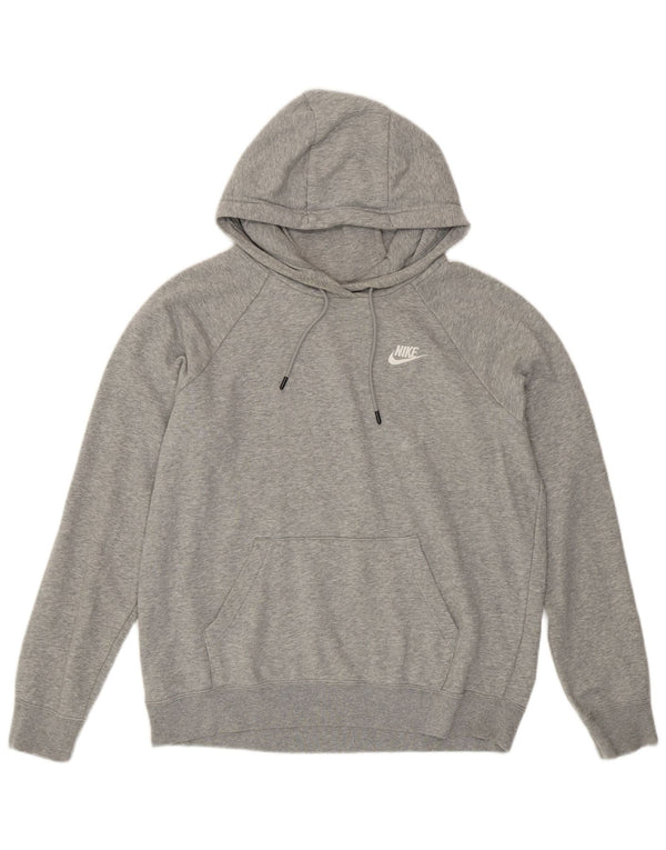NIKE Ženska majica s kapuljačom UK 14 Srednje sivi pamuk