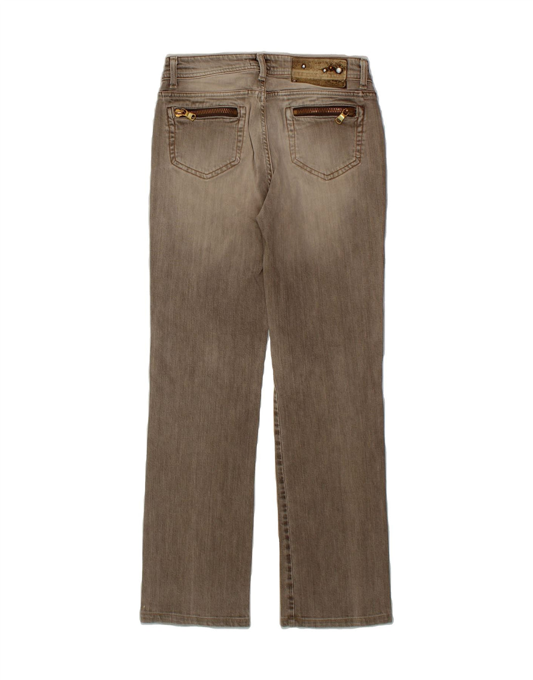 TRUSSARDI Womens Straight Jeans W28 L31 Grey Cotton Vintage Trussardi and Second-Hand Trussardi from Messina Hembry 