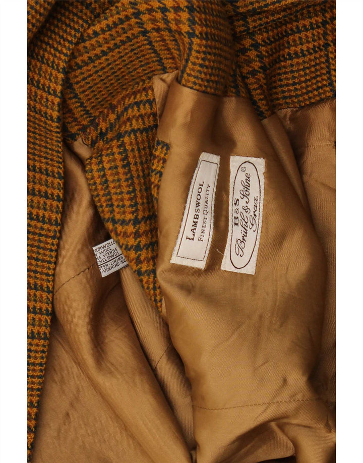 Vintage muška jakna sa 2 gumba UK 40 Large Brown Lambswool