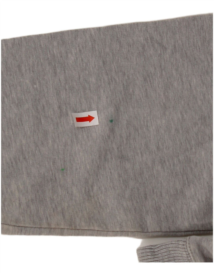 ARMANI JEANS Womens Sweatshirt Jumper UK 14 Medium Grey Cotton