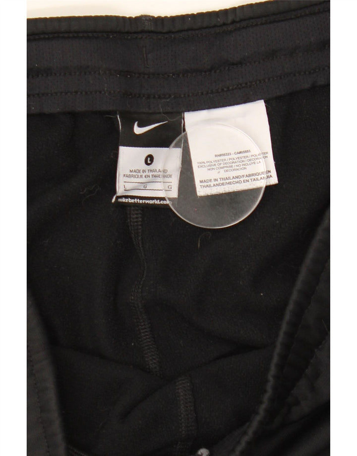 Nike muške Therma-Fit trenirke velike crne poliesterske hlače