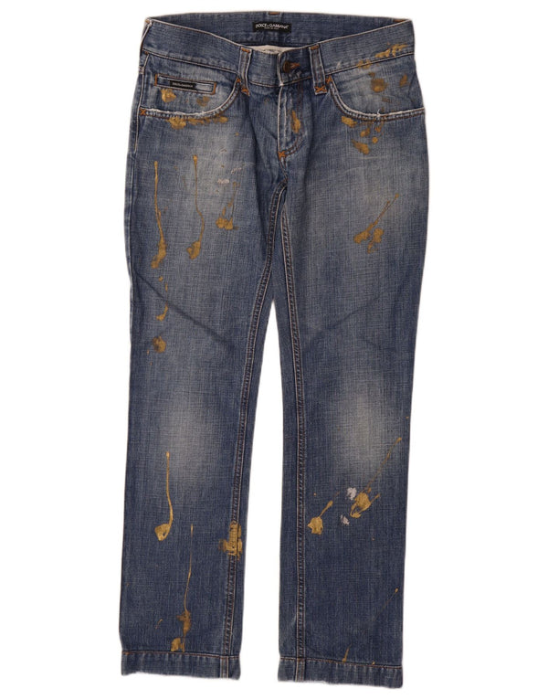 Dolce & Gabbana ženske ravne traperice IT 46 Large W32 L32 Plave fleke