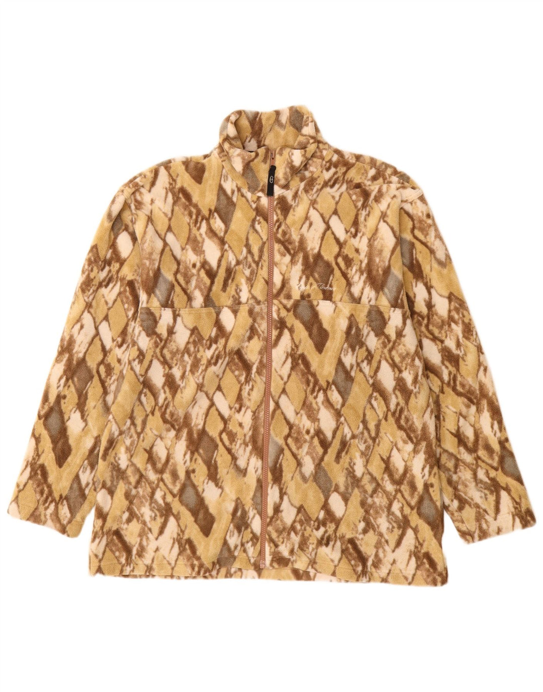 CONTE OF FLORENCE Ženska jakna od flisa UK 16 Large Beige Argyle/Diamond