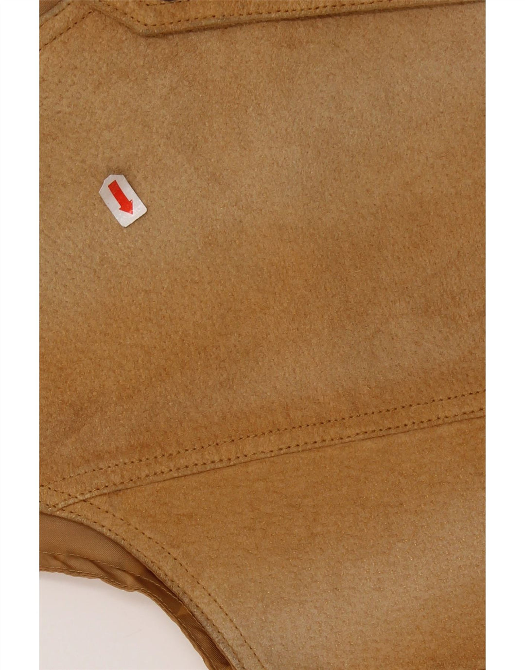 VINTAGE muški prsluk od brušene kože IT 44 XS smeđa koža