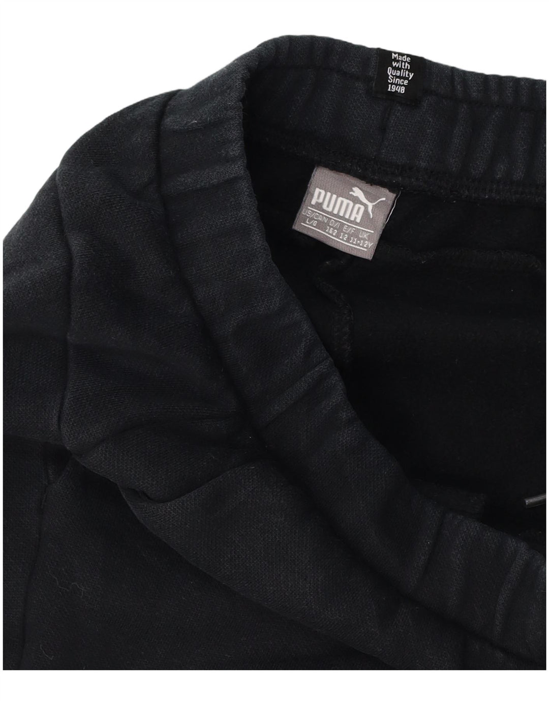 Puma Boys Graphic Trenirka Hlače Joggers 11-12 Years Black