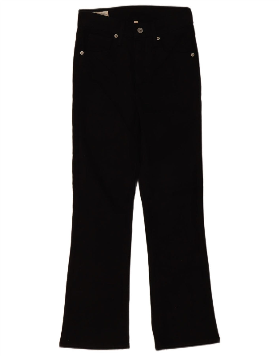 LEVI'S Ženske Bootcut traperice W24 L26 crni pamuk