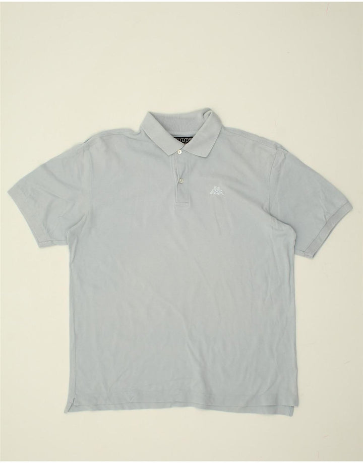 KAPPA Mens Polo Shirt Large Grey Cotton | Vintage Kappa | Thrift | Second-Hand Kappa | Used Clothing | Messina Hembry 
