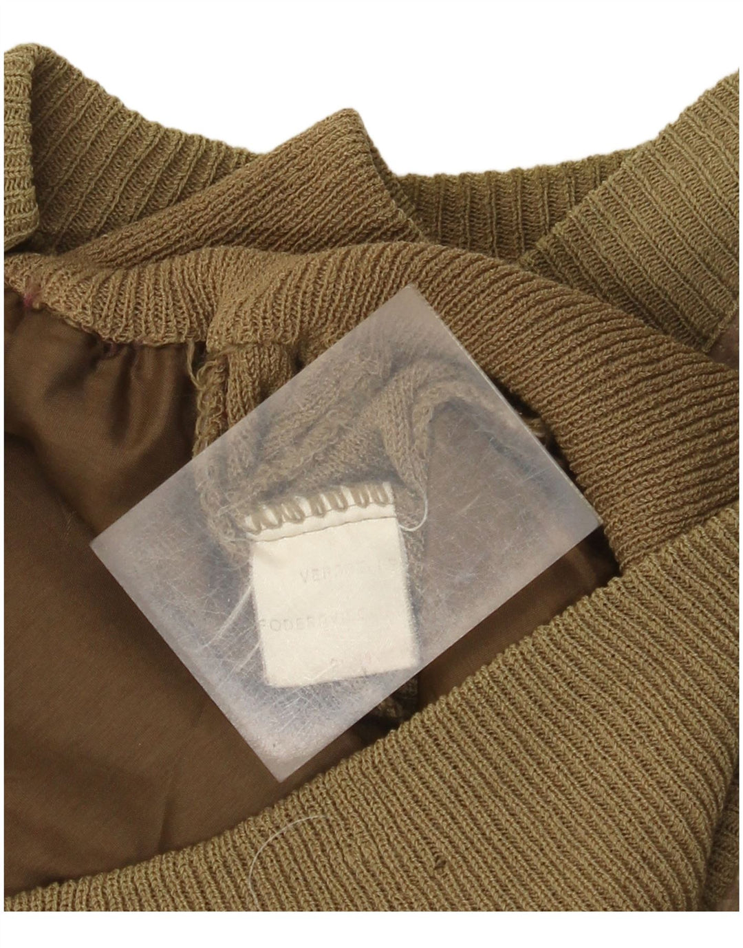 Vintage muška bomber jakna od brušene kože UK 38, srednja kaki koža u blok boji