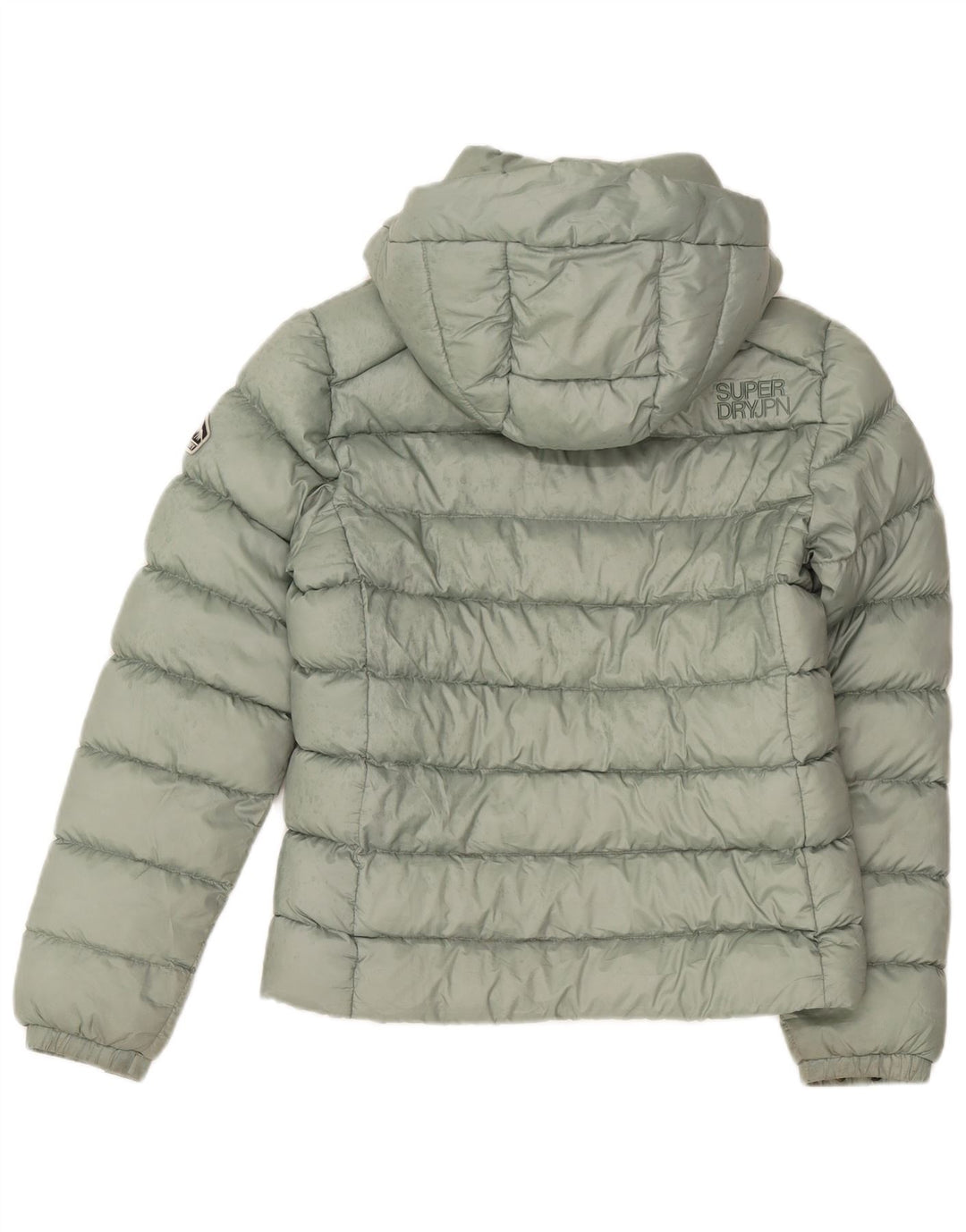Superdry ženska podstavljena jakna s kapuljačom UK 12 Srednje zeleni poliester