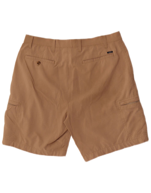 Chaps Mens Cargo Shorts W34 Large  Brown Polyester