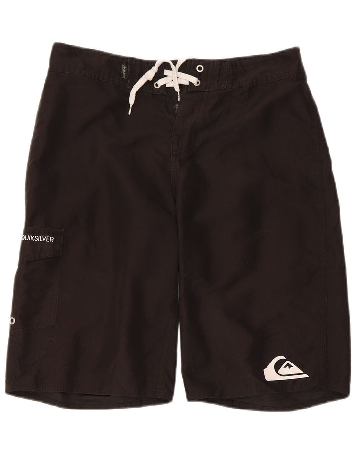 Quiksilver muške kratke hlače za kupanje s grafičkim motivima male crne poliesterske