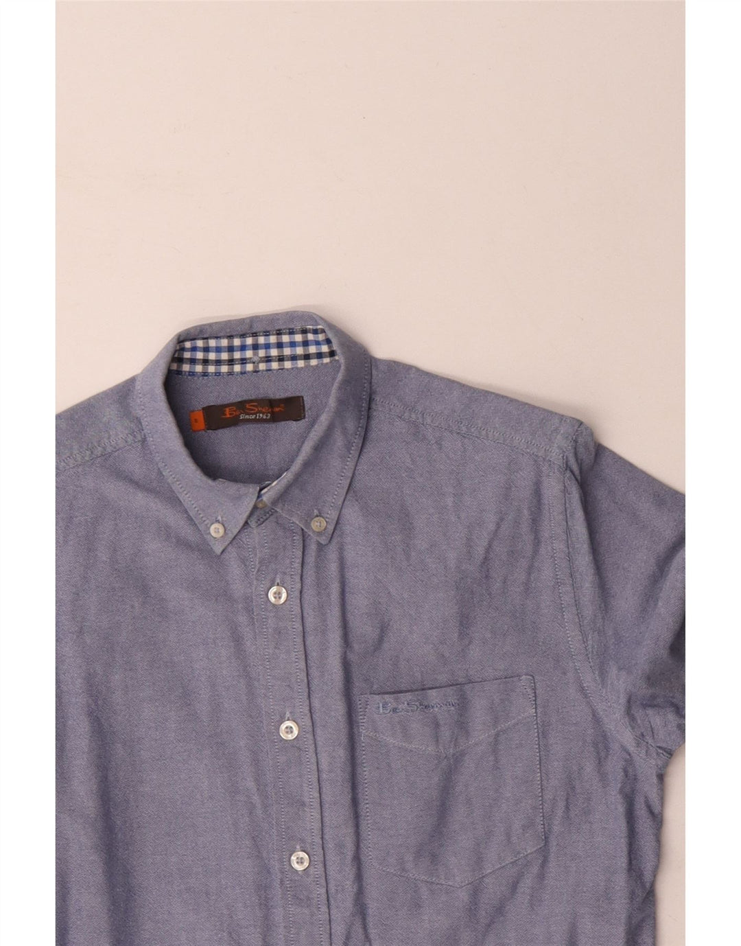 BEN SHERMAN Muška majica mala plava pamučna