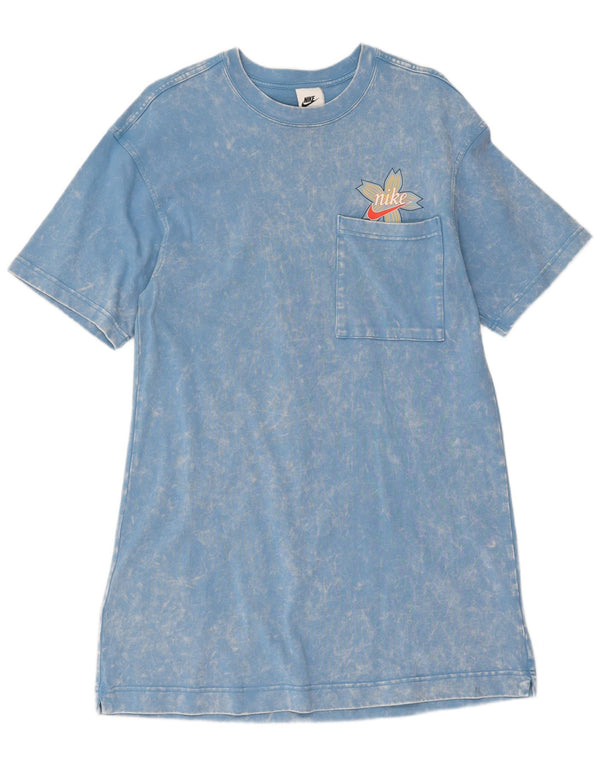 Nike ženska majica kratkih rukava UK 10 Small Blue Tie Dye Cotton