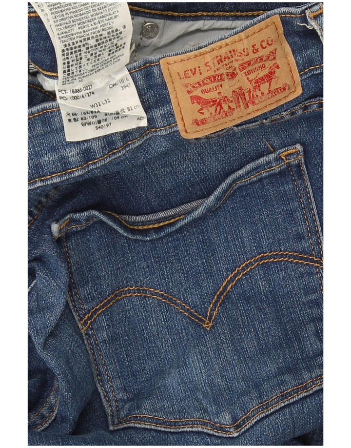 Levi's ženske 715 Bootcut traperice W32 L32 plavi pamuk