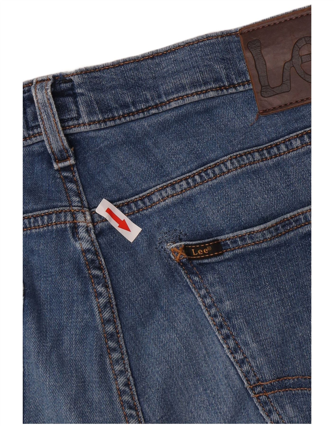 Lee Mens Luke Slim Jeans W32 L34 Plavi pamuk