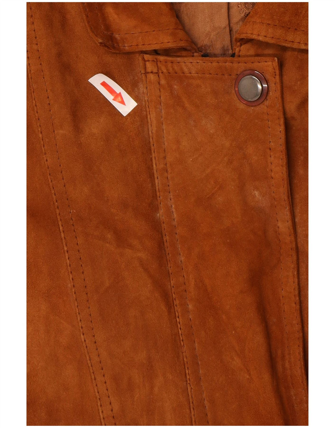 Vintage ženski kaput od brušene kože UK 16 veliki smeđi