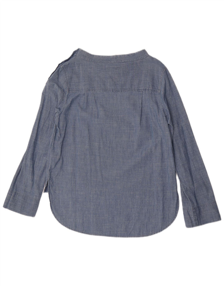 J. Crew Ženski gornji dio bluze dugih rukava US 6 Srednje plavi pamuk