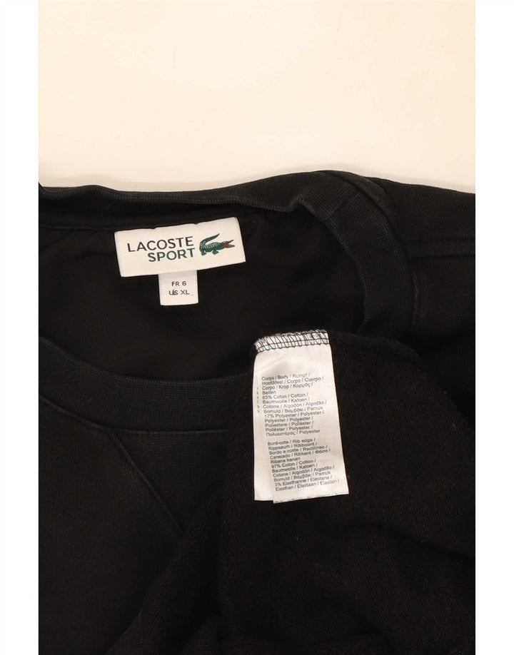 Lacoste muški džemper veličine 6 XL, crni pamuk