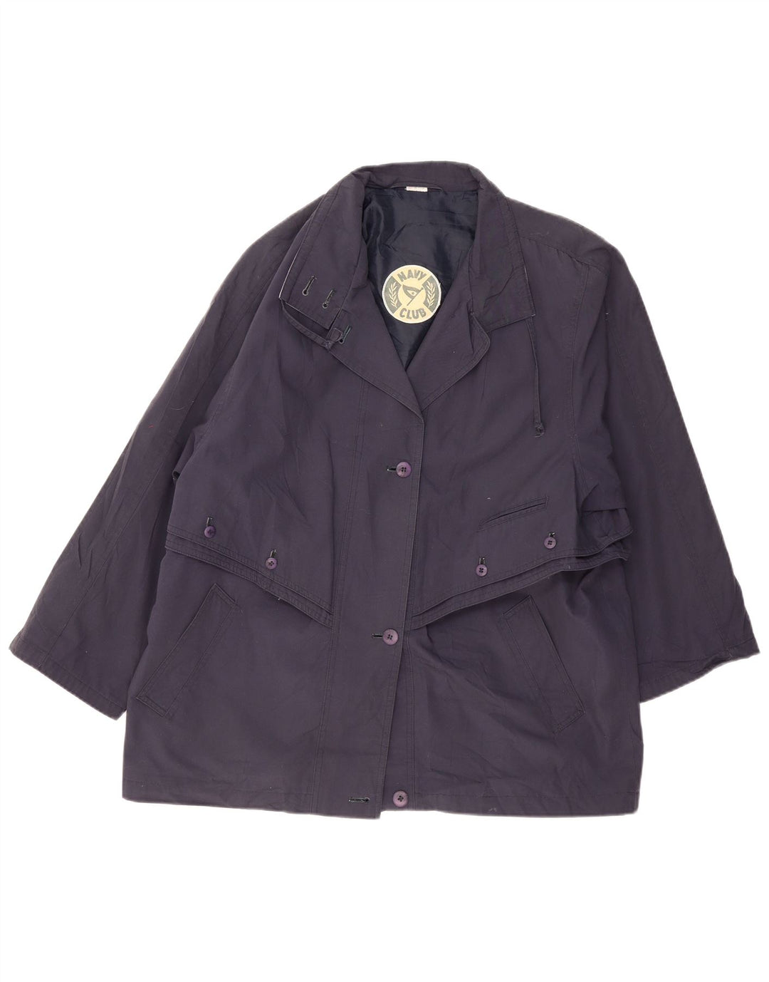 VINTAGE Ženska pomoćna jakna EU 46 XL tamnoplavi poliester