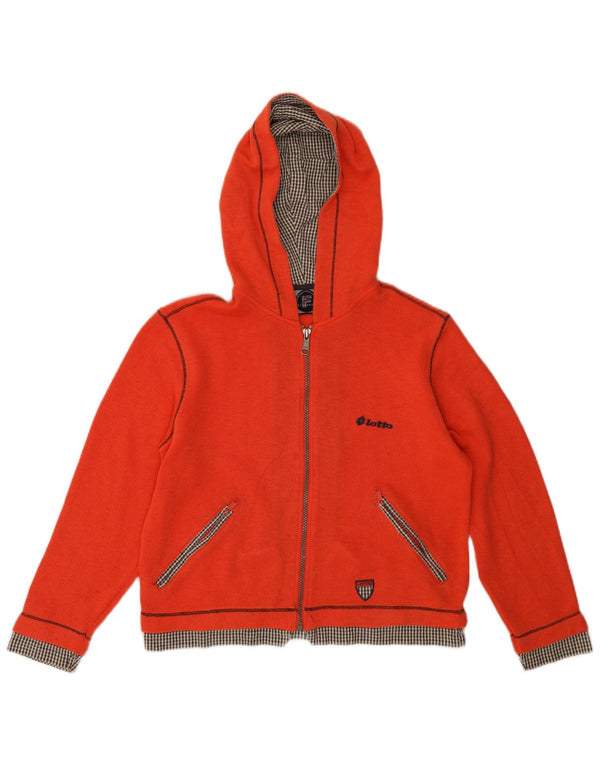 LOTTO ženska velika majica s kapuljačom s patentnim zatvaračem UK 10 Mali crveni poliester