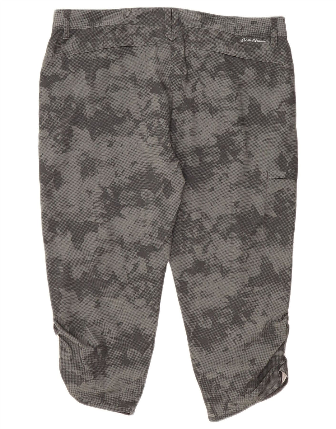 Eddie Bauer ženske kapri kargo hlače US 14 XL W38 L21 sive kamuflažne
