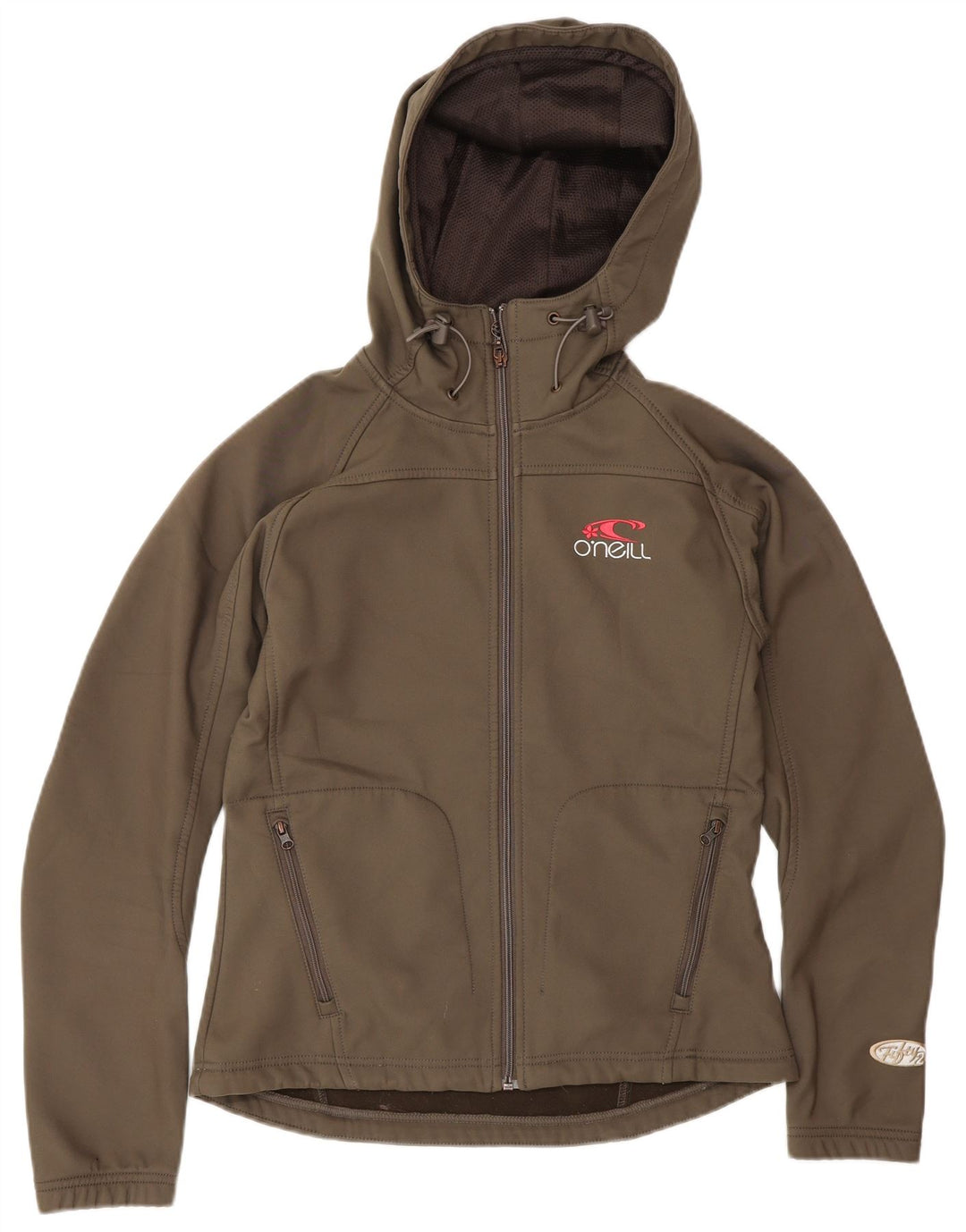 O'Neill ženska vjetrovka s kapuljačom UK 12 Srednji kaki poliester