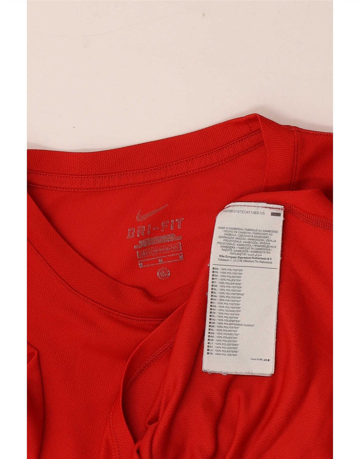 Nike muška majica s grafičkim motivima srednje crvene boje od poliestera