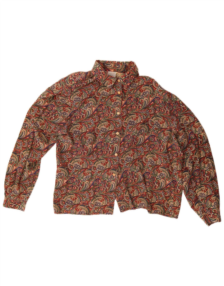 Andrea Mare ženska prevelika košulja bluza UK 16 Veliki raznobojni paisley