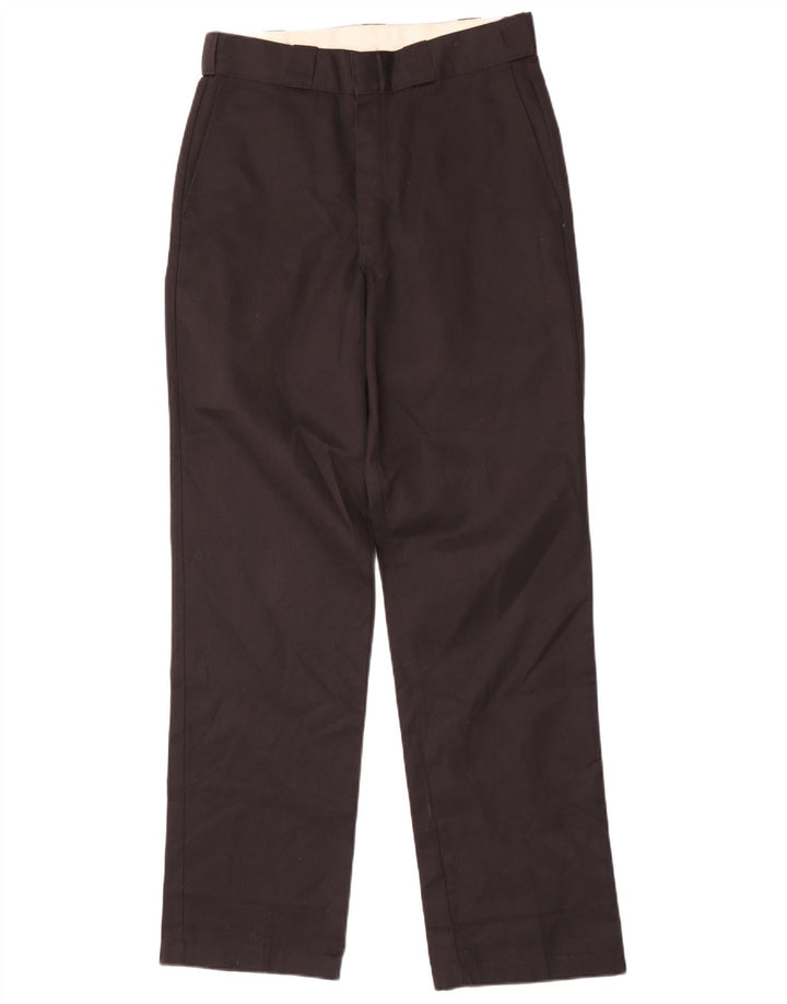 Dickies muške ravne chino hlače W32 L34 crni poliester