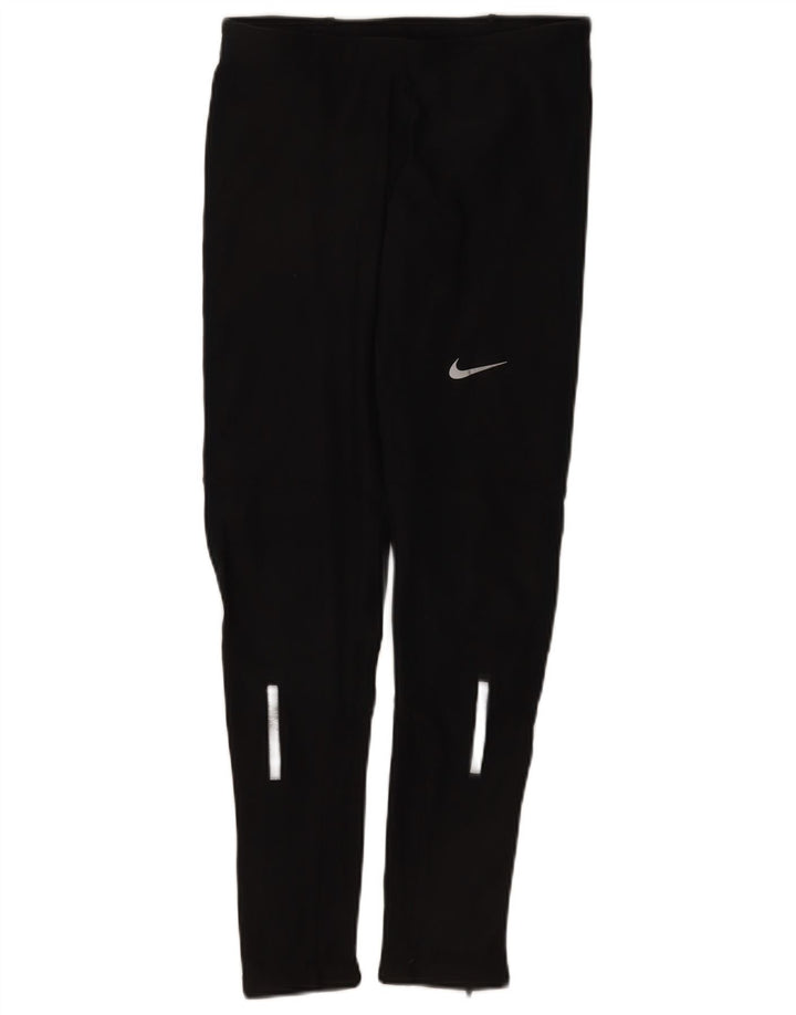 Nike Ženske Dri Fit Leggings UK 12 Srednje crni poliester