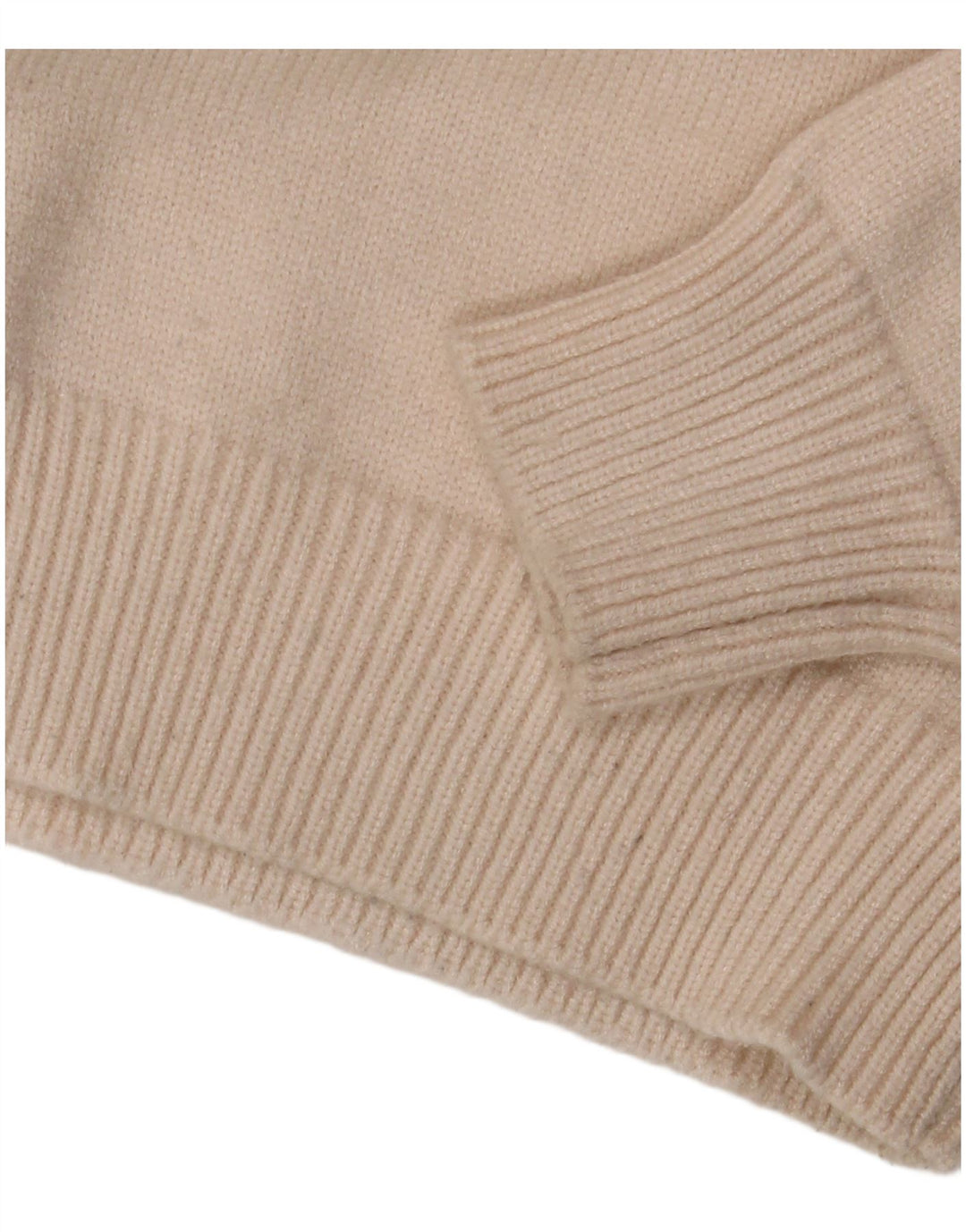 Zara ženski pulover s okruglim izrezom UK 12 srednje svijetlo bijela viskoza