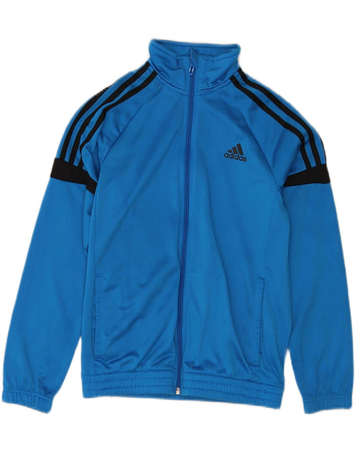 Adidas trenirka za dječake 11-12 godina plava poliesterska boja