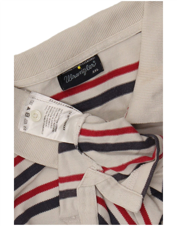 WRANGLER polo majica za dječake 15-16 godina 2XL bijeli pamuk na pruge
