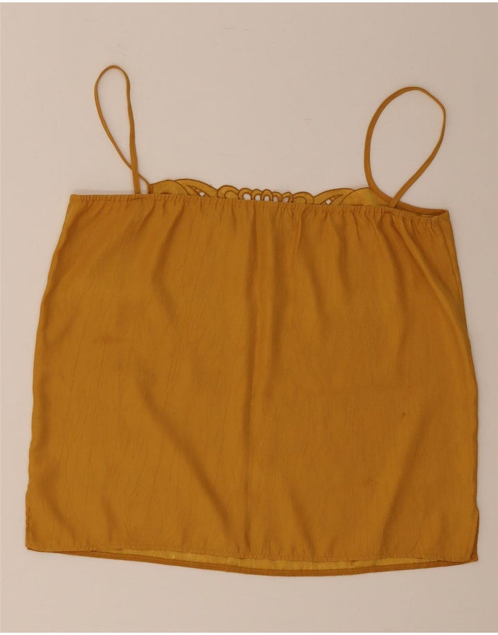 Vintage ženski Cami Top IT 42 Srednje žuta