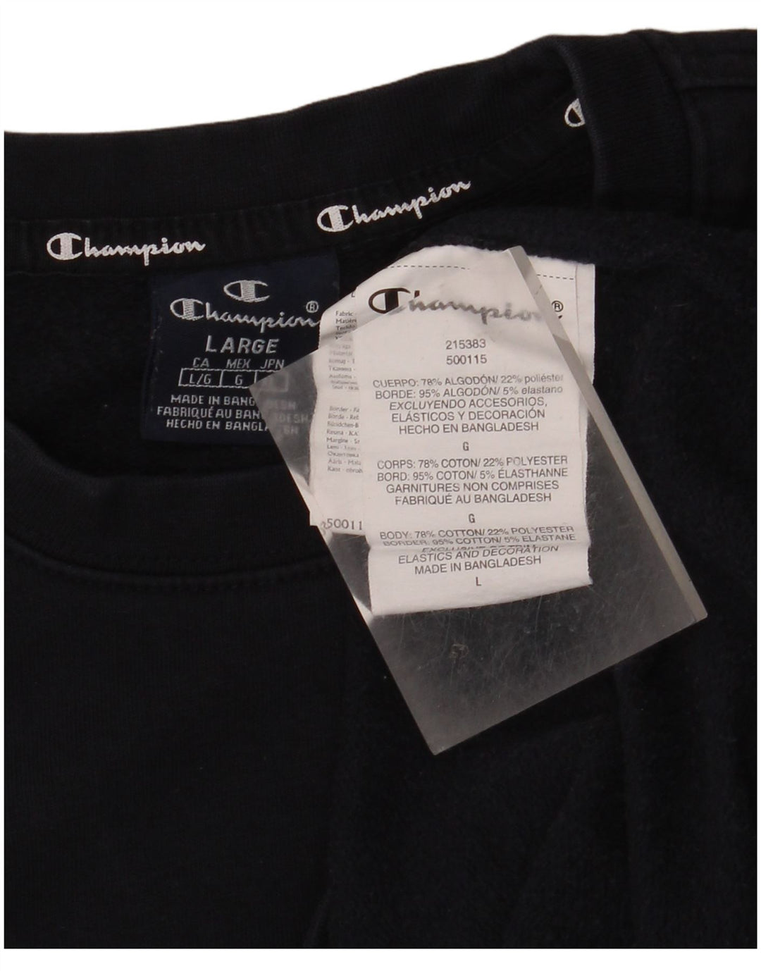 CHAMPION Muška majica s kratkim rukavima Veliki tamnoplavi pamuk