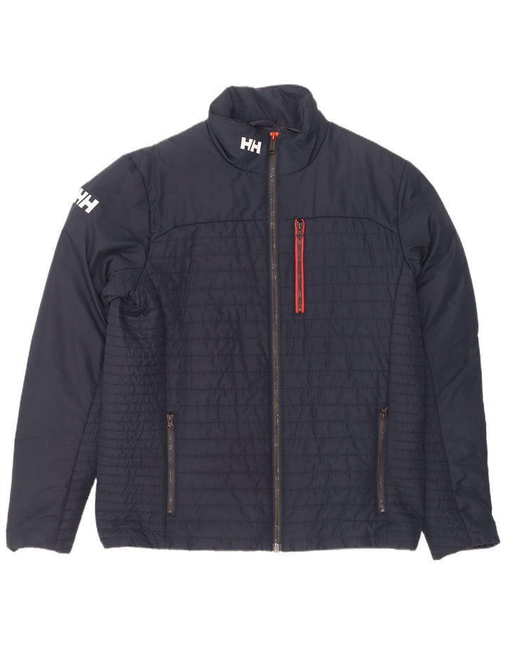 Helly Hansen muška grafička podstavljena jakna UK 42 XL tamnoplavi poliester