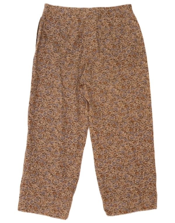 Eddie Bauer ženske skraćene hlače US 12 Large W31 L25 bež cvjetne