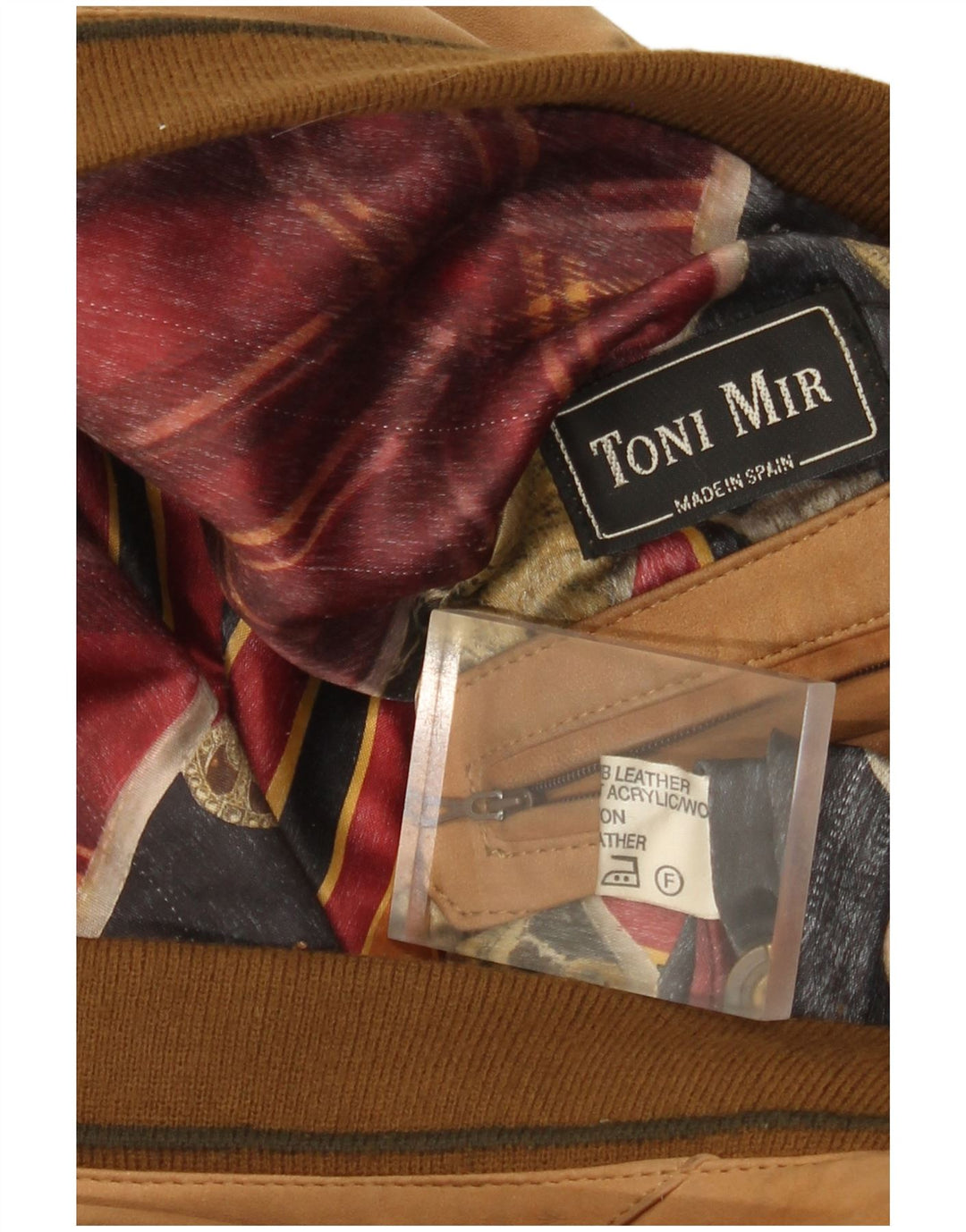 Toni Mir muška bomber jakna od brušene kože UK 42 XL smeđa koža