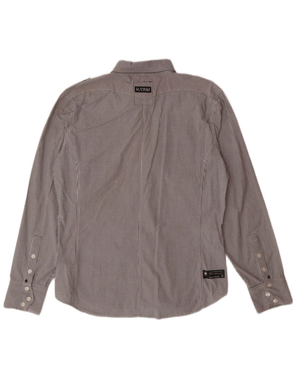 G-STAR muška košulja XL, pamuk crne kare