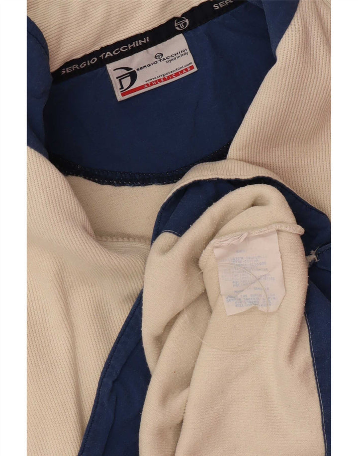 Sergio Tacchini muška majica s izrezom i dugim rukavima, srednje bež pamuk