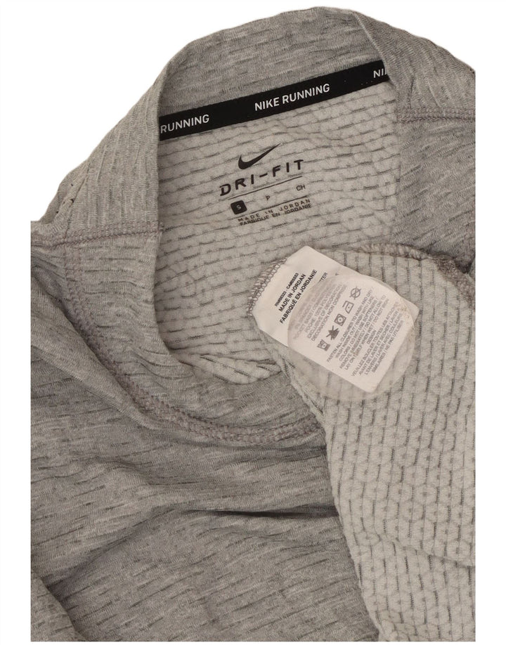 Nike Ženska Dri Fit prevelika majica s dugim rukavima UK 10 Small Grey Flected