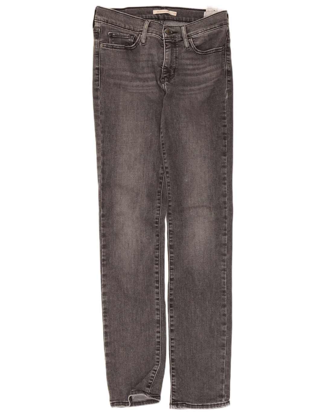 Levi's ženske 312 uske traperice W28 L32 sivi pamuk
