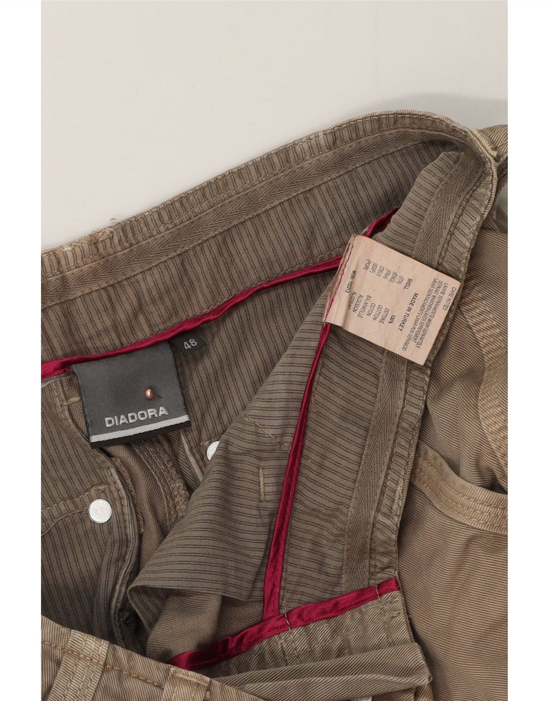 Diadora muške kargo kratke hlače IT 48 srednje W34 bež pamuk