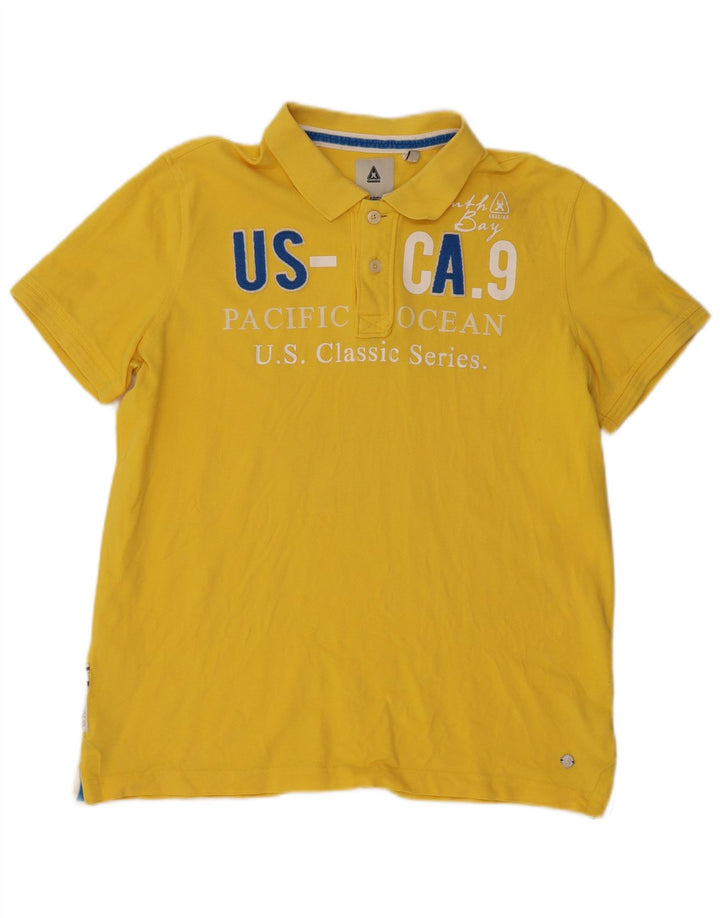 Gaastra muška grafička polo majica XL žuti pamuk