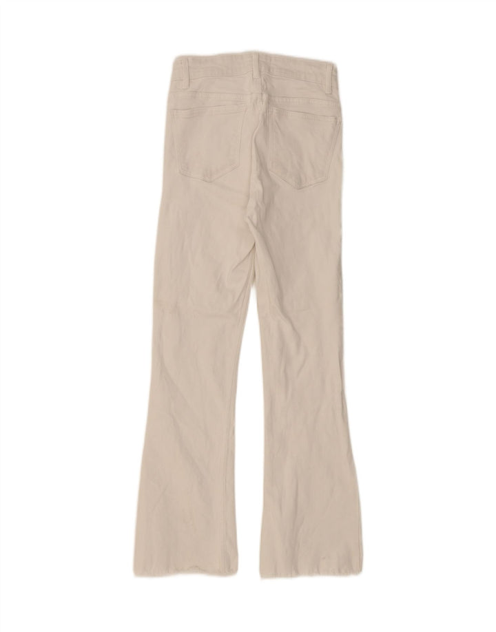 ZARA Womens Bootcut Jeans EU 34 2XS W24 L26 White Vintage Zara and Second-Hand Zara from Messina Hembry 