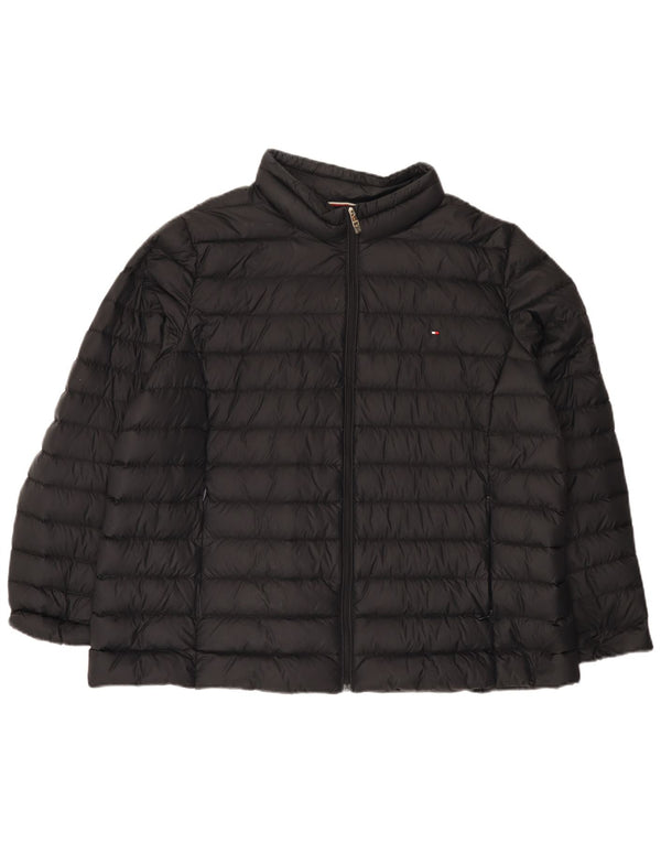 Tommy Hilfiger ženska podstavljena jakna UK 20 2XL crni poliamid