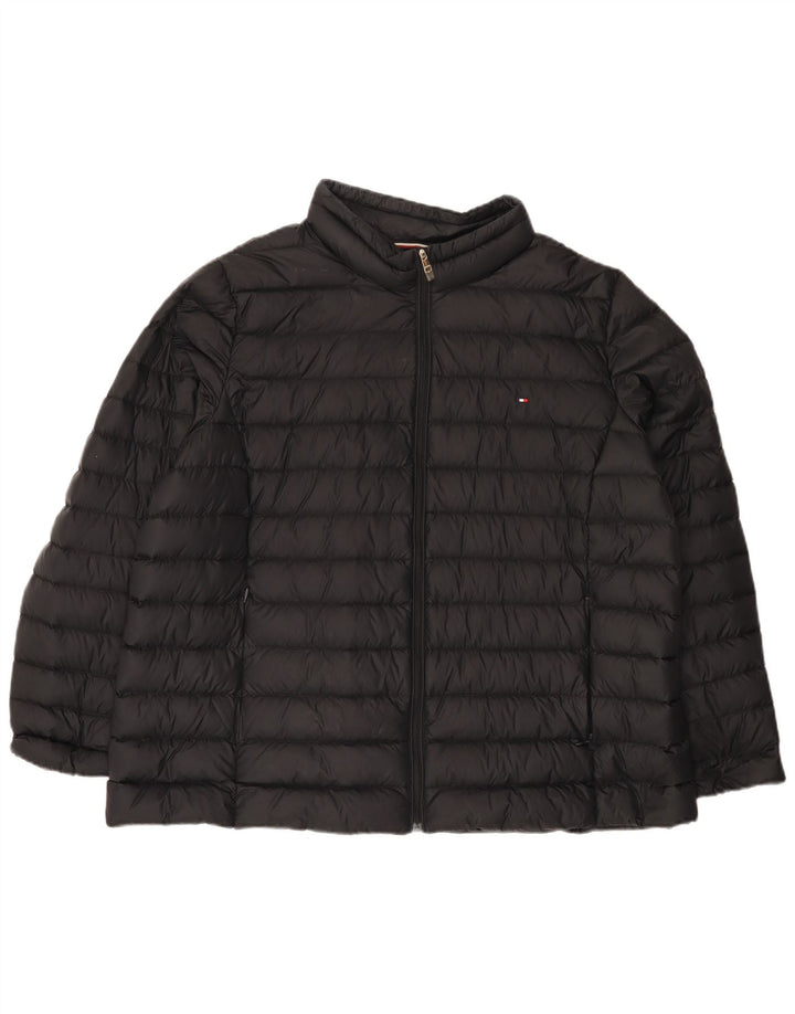 Tommy Hilfiger ženska podstavljena jakna UK 20 2XL crni poliamid